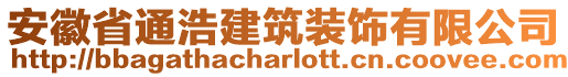 安徽省通浩建筑裝飾有限公司