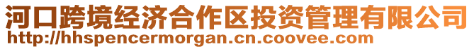 河口跨境經濟合作區投資管理有限公司