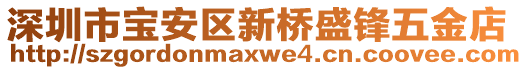 深圳市寶安區(qū)新橋盛鋒五金店