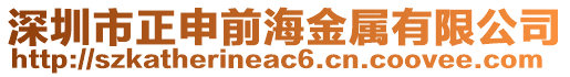 深圳市正申前海金屬有限公司