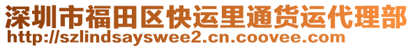 深圳市福田區(qū)快運里通貨運代理部