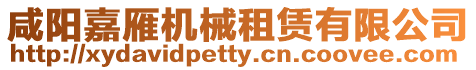 咸陽嘉雁機械租賃有限公司
