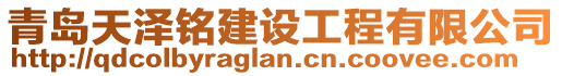 青島天澤銘建設工程有限公司