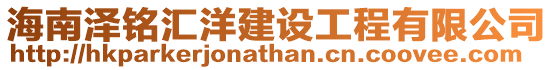 海南澤銘匯洋建設工程有限公司