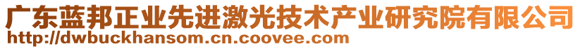 廣東藍(lán)邦正業(yè)先進(jìn)激光技術(shù)產(chǎn)業(yè)研究院有限公司