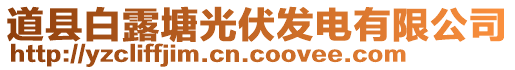 道縣白露塘光伏發(fā)電有限公司