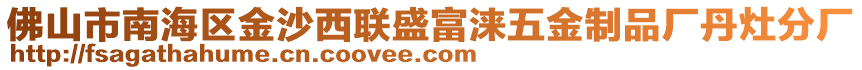 佛山市南海區金沙西聯盛富淶五金制品廠丹灶分廠