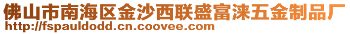 佛山市南海區(qū)金沙西聯(lián)盛富淶五金制品廠