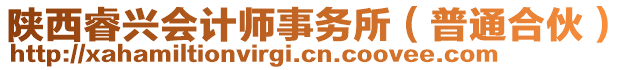 陜西睿興會計師事務(wù)所（普通合伙）