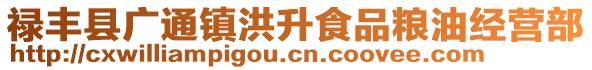 祿豐縣廣通鎮洪升食品糧油經營部