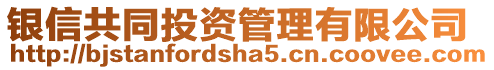 銀信共同投資管理有限公司