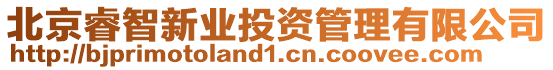 北京睿智新業(yè)投資管理有限公司