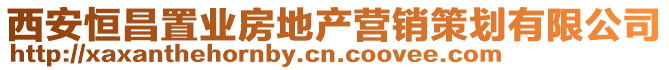 西安恒昌置業(yè)房地產(chǎn)營(yíng)銷策劃有限公司