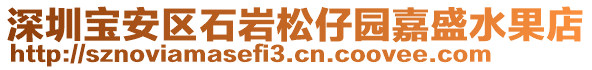 深圳寶安區(qū)石巖松仔園嘉盛水果店