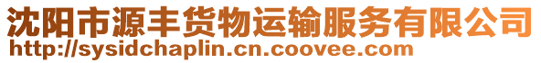 沈陽市源豐貨物運(yùn)輸服務(wù)有限公司