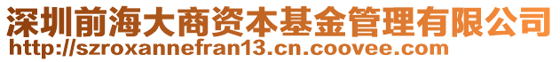 深圳前海大商資本基金管理有限公司