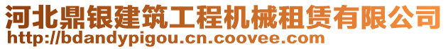 河北鼎銀建筑工程機械租賃有限公司