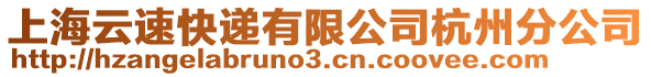 上海云速快遞有限公司杭州分公司