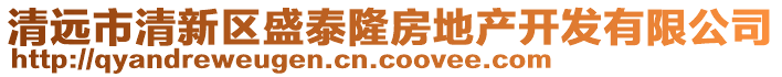 清遠市清新區盛泰隆房地產開發有限公司
