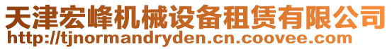 天津宏峰機(jī)械設(shè)備租賃有限公司