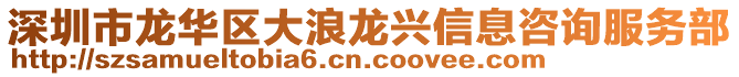 深圳市龍華區(qū)大浪龍興信息咨詢服務(wù)部