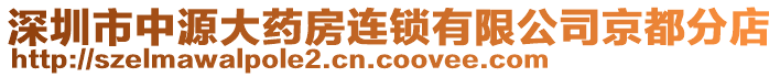 深圳市中源大藥房連鎖有限公司京都分店