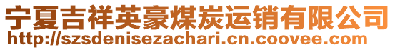 寧夏吉祥英豪煤炭運(yùn)銷(xiāo)有限公司