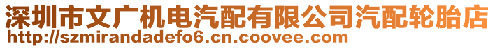 深圳市文廣機(jī)電汽配有限公司汽配輪胎店