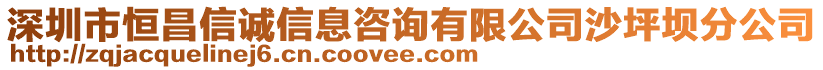 深圳市恒昌信誠(chéng)信息咨詢(xún)有限公司沙坪壩分公司