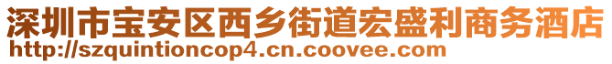 深圳市寶安區(qū)西鄉(xiāng)街道宏盛利商務酒店