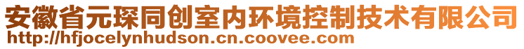 安徽省元琛同創(chuàng)室內(nèi)環(huán)境控制技術(shù)有限公司