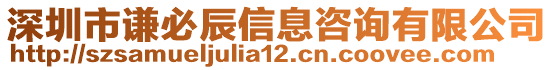 深圳市謙必辰信息咨詢有限公司