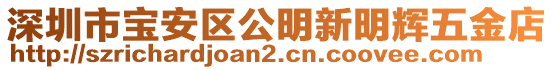 深圳市寶安區公明新明輝五金店