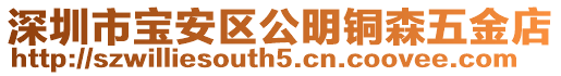 深圳市寶安區(qū)公明銅森五金店