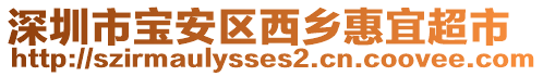 深圳市寶安區(qū)西鄉(xiāng)惠宜超市