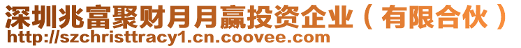 深圳兆富聚財月月贏投資企業(有限合伙)