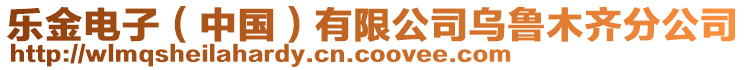 樂金電子（中國）有限公司烏魯木齊分公司