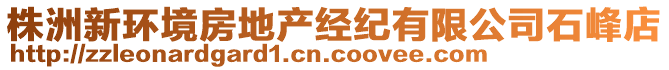 株洲新環(huán)境房地產(chǎn)經(jīng)紀(jì)有限公司石峰店