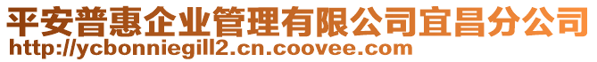 平安普惠企業(yè)管理有限公司宜昌分公司