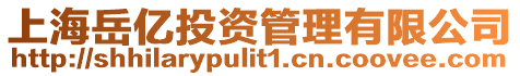 上海岳億投資管理有限公司
