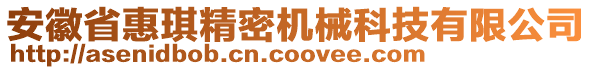 安徽省惠琪精密機械科技有限公司