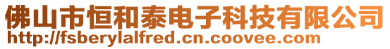 佛山市恒和泰電子科技有限公司