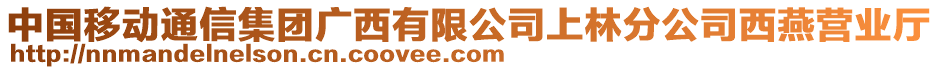 中國移動通信集團廣西有限公司上林分公司西燕營業(yè)廳