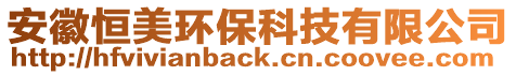 安徽恒美環保科技有限公司