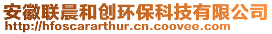 安徽聯(lián)晨和創(chuàng)環(huán)保科技有限公司