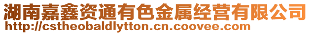 湖南嘉鑫資通有色金屬經(jīng)營有限公司