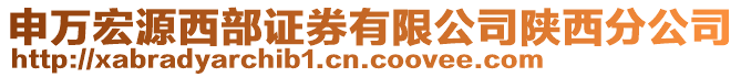 申萬宏源西部證券有限公司陜西分公司