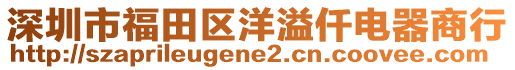 深圳市福田區(qū)洋溢仟電器商行