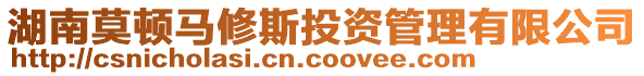 湖南莫頓馬修斯投資管理有限公司