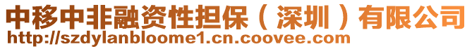 中移中非融資性擔保(深圳)有限公司